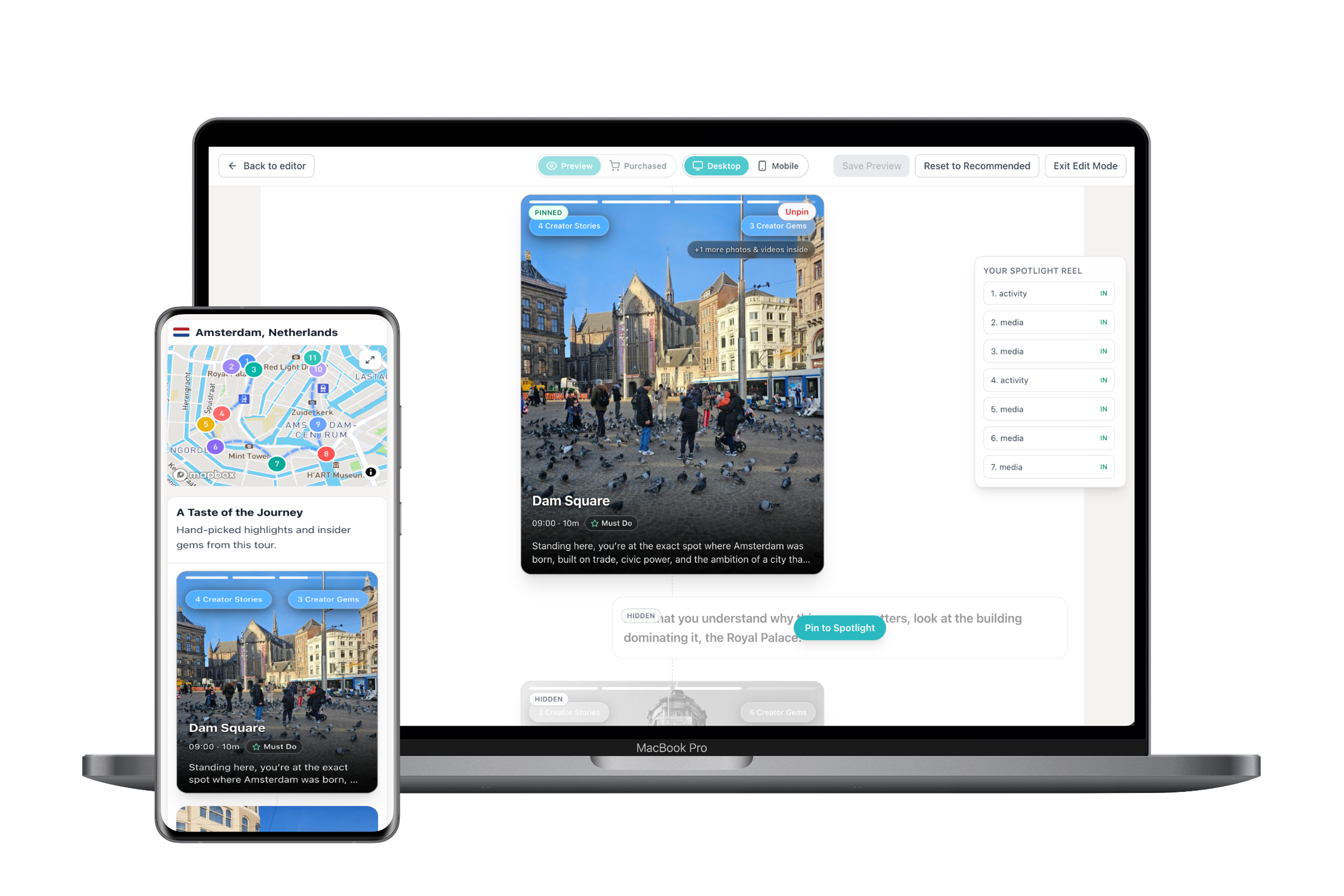 Tripix conversion engine, product previews and checkout